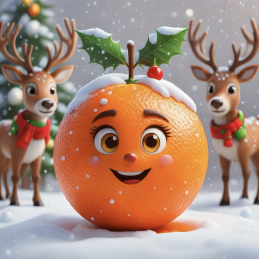 Konnektoren Mascot celebrating Christmas